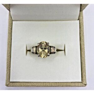 925 Silver Ring Size 7.5 Citrine Silver